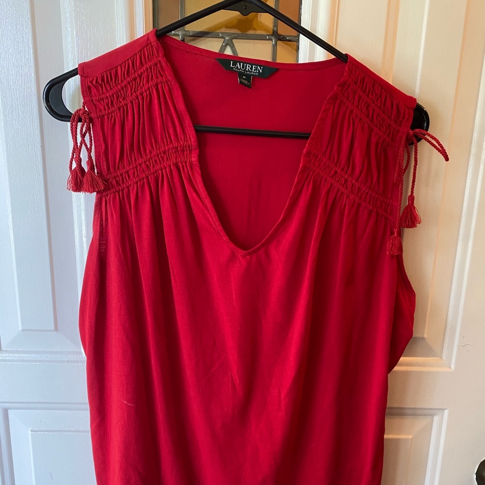 Tie shoulder top